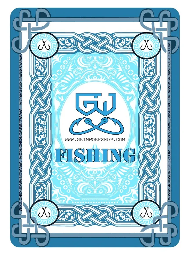 GRIFSHDEC – GRIM WORKSHOP Survival Fishing Playing Cards Cartes à Jouer Pêche