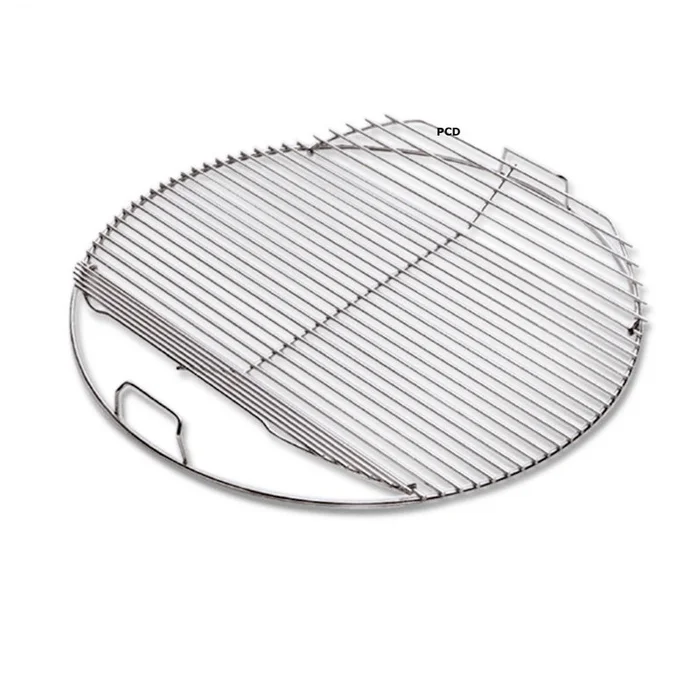 Grille De Cuisson Chromée Articulée 47cm Pour Barbecue Weber