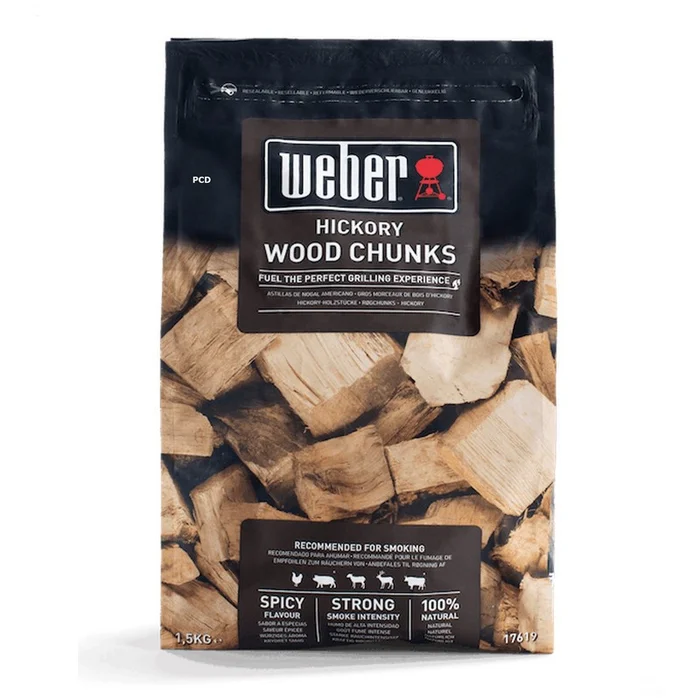 Gros Morceaux De Bois De Fumage Hickory 1KG500 Weber