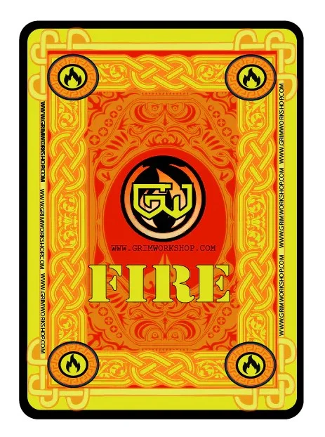 GWFIREDEC – GRIM WORKSHOP Fire Starting Playing Cards Cartes à Jouer FEU