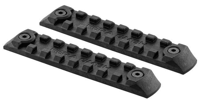 HAA535 – Set de 2 rails picatinny en polymère compatible KEYMOD – NOIR