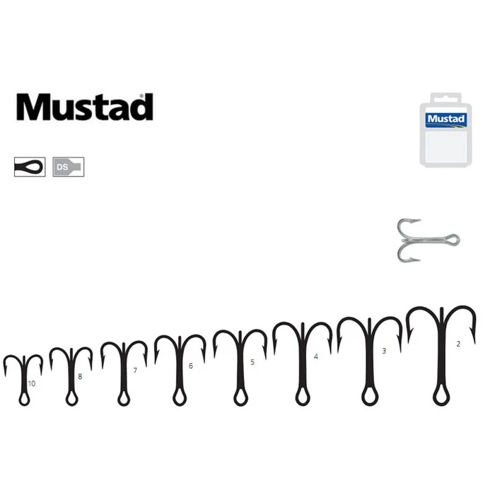 HAMECONS MUSTAD TRIPLE 3551-DS PAR 25