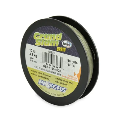 Hi Seas – Tresse Grand Slam – Vert – Bobine de remplissage de 150 verges