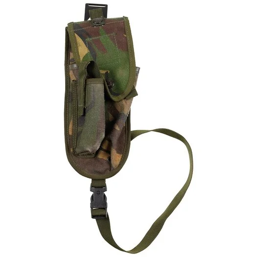 Holster d&rsquo;épaule pour pistolet britannique, avec rabat et sangle d&rsquo;épaule, DPM camo