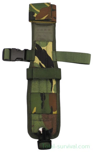 Holster de jambe de l&rsquo;armée néerlandaise pour couteau ou baïonnette, Molle, Woodland DPM