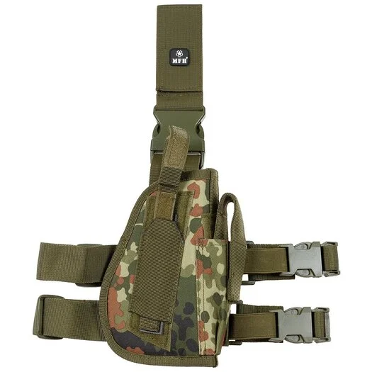 Holster de jambe MFH, gauche, flecktarn