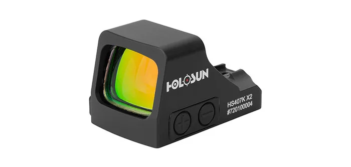 HS407K – Holosun Reflex 407K X2 – Dot 6 MOA Rouge – Holosun
