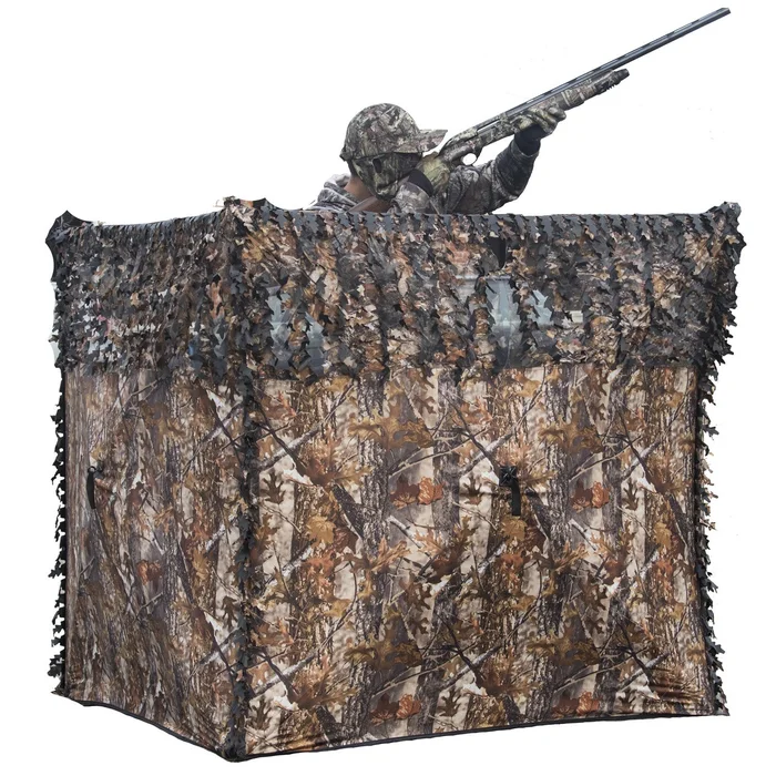 Hutteau camouflage bois 3D ouverture rapide