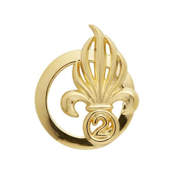 Insigne de béret Or Légion 2E REI