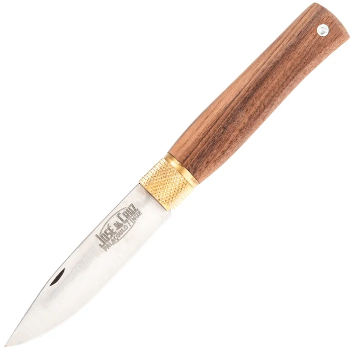 JDC17 – José Da Cruz Couteau à virole inox et Noyer Américain
