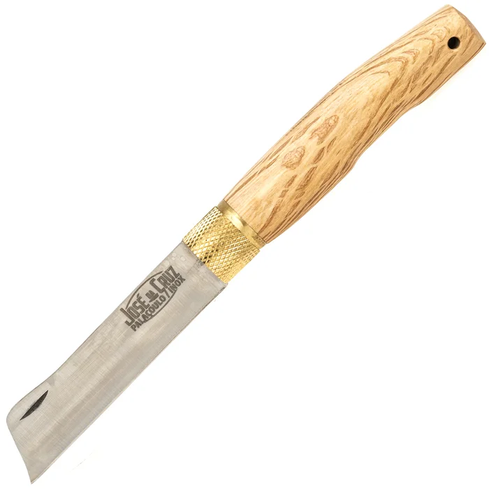 JDCCGCV – José Da Cruz Couteau à virole Greffoir inox et Chêne vert