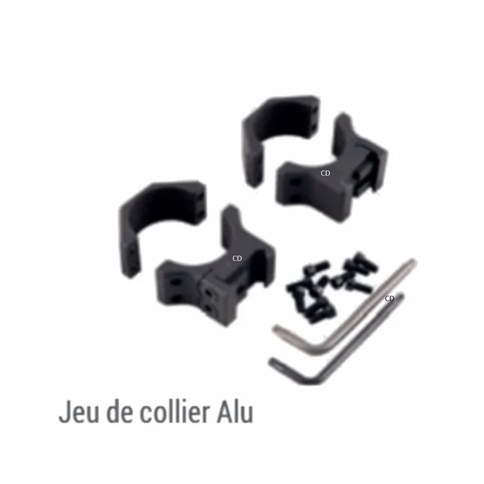Jeu De Colliers Aluminium 30mm Hauteur 8mm Pour Carabines BRX1 Beretta