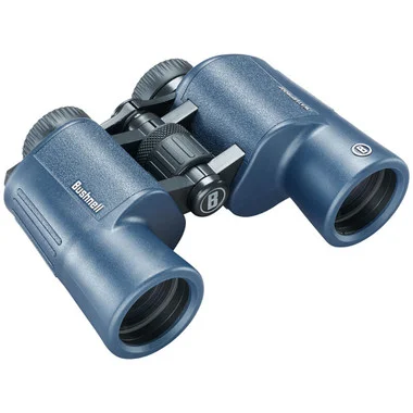 Jumelles Bushnell H2O 12×42 mm – Bleu foncé Porro WP/FP avec œilletons Twist Up