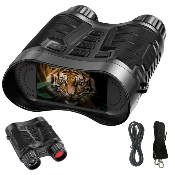 Jumelles Vision Nocturne 4K Étanches – Zoom x8 Grand Écran
