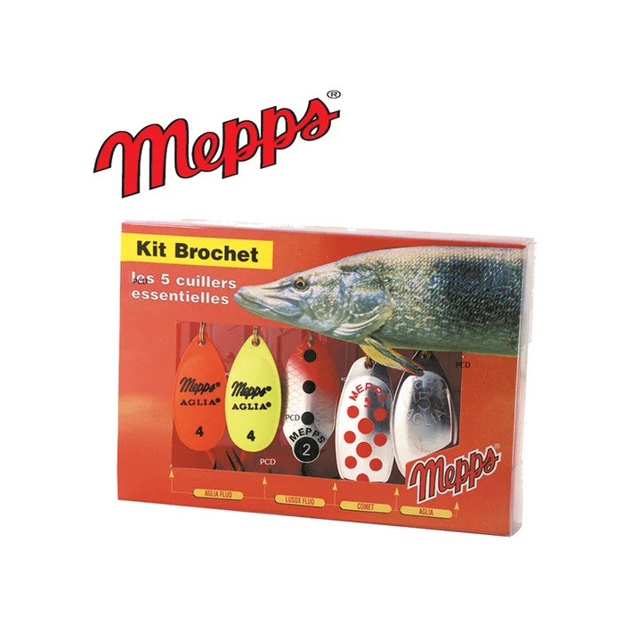 KIT BROCHET MEPPS 5 CUILLERS