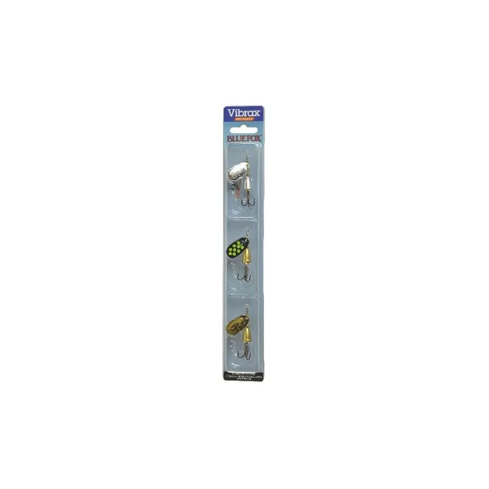 Kit Cuillers Vibrax 2 Blue Fox