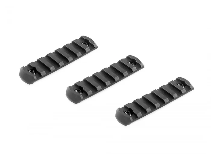 Kit de 3 rails qrs m-lok 7 slots – vfc