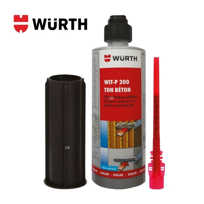KIT DE SCELLEMENT CHIMIQUE POUR COFFRE-FORT WURTH 8MM