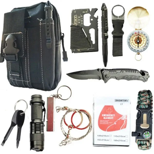 KIT DE SURVIE – FOURNITURES D’URGENCE TACTIQUE MULTIFONCTION