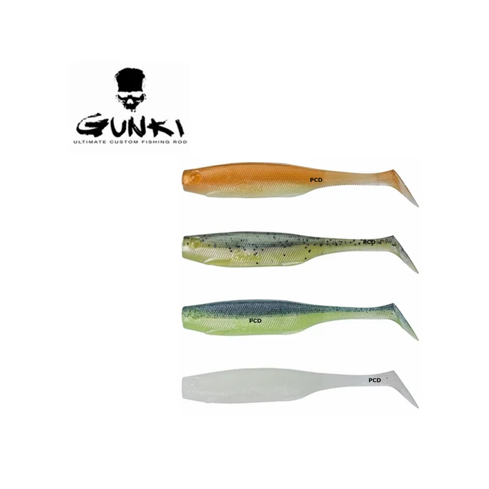 KIT LEURRES SOUPLES GUNKI PEPS CLEAR WATER 2 9CM PAR 4