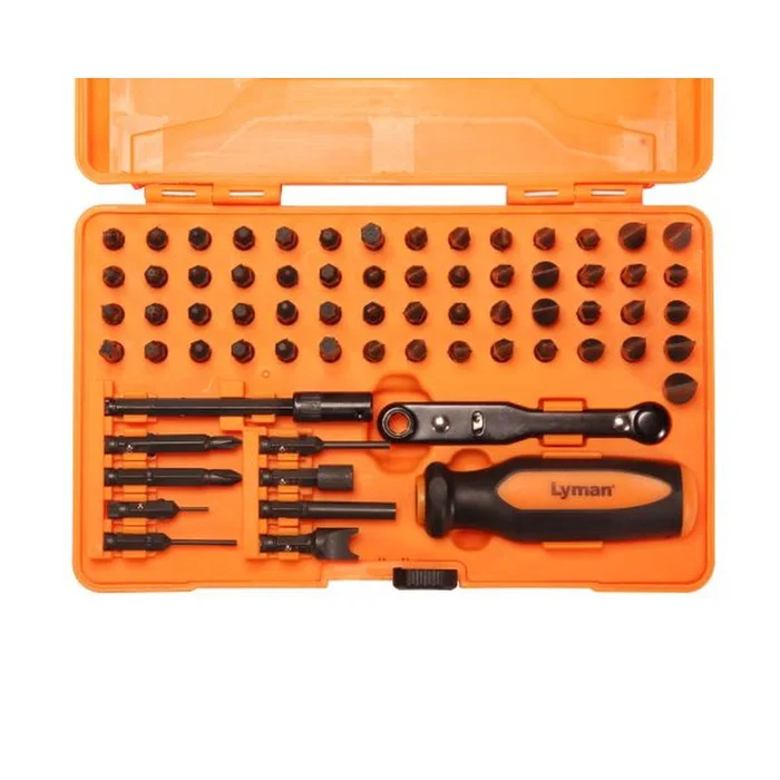 Kit Outils Gunsmith Lyman Master 68 Pièces – Polyvalence Complète – Précision et Fiabilité pour l Entretien Armes