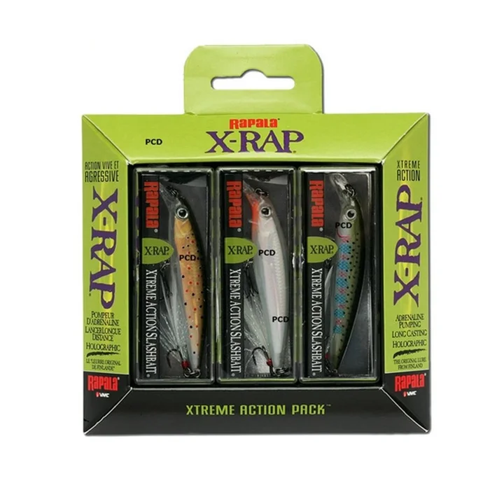 Kit Truite Rapala X-Rap 6CM – 3 Leurres