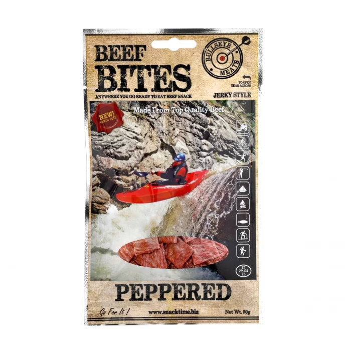 KOL838-011 – Bullseye Meats Jerky Peppered 50g