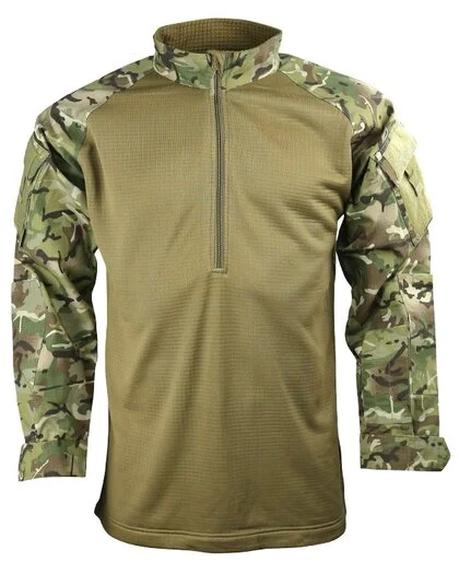 Kombat tactical chemise de combat manches longues, « UBAC », polaire temps froid, BTP multicam