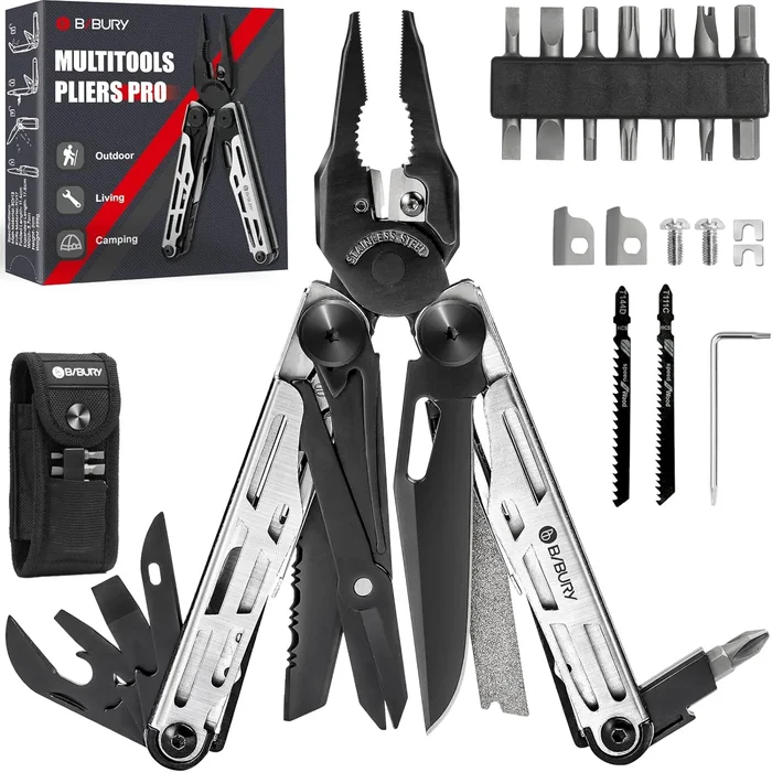 KT2045B – Bibury KT2045B Pro Multitool Pliers Black