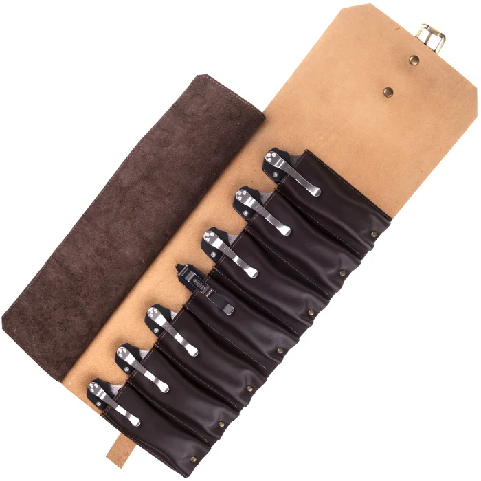 KTMBGRL7 – Knife To Meet You Bag Roll 7 cuir