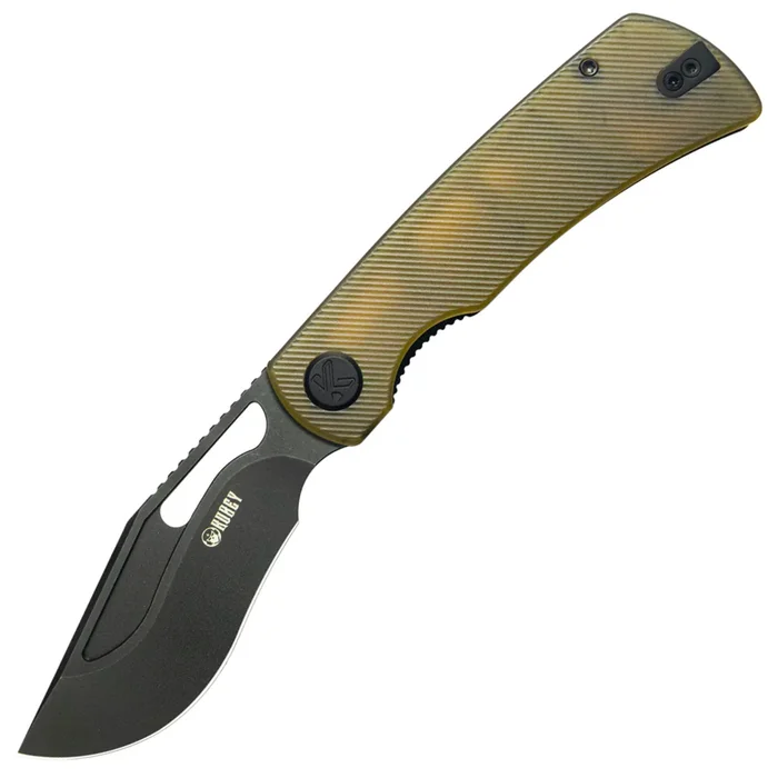 KU397D – Kubey Gurkha Ultem Black 14C28N