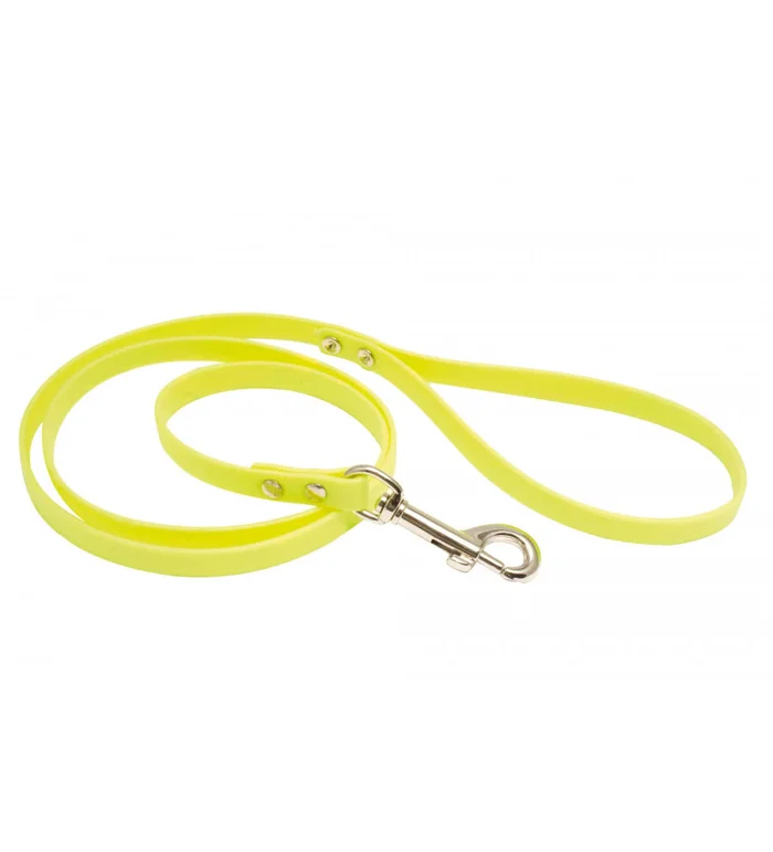 Laisse 1,20 m Biothane jaune fluo pour chien – Country