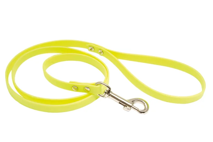 Laisse 1,20 m Biothane jaune fluo pour chien – Country