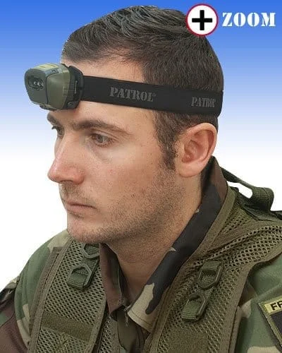 LAMPE FRONTALE TACTICAL 4 LED