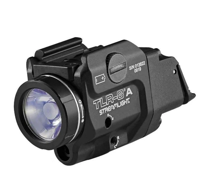 LAMPE TACTIQUE STREAMLIGHT TLR-8A – AVEC SWITCH HAUT ET BAS – LASER ROUGE