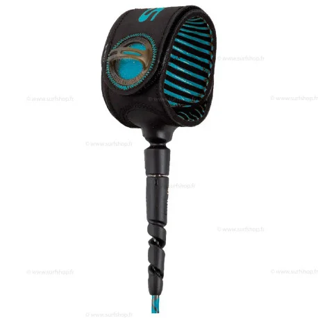 Leashes SurfFCS Leash Freedom Helix All Round – Tranquil Blue/Black