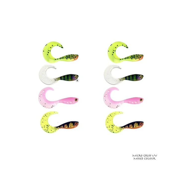 Leurre Souple Fox Rage Micro Grub 4cm UV Mixed Colour