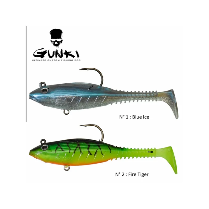 LEURRES SOUPLES GUNKI BOX GRUBBY FREE 17CM PAR 12
