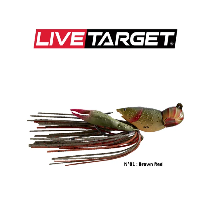 LEURRES SOUPLES LIVE TARGET HOLLOW BODY CRAW 4.5CM