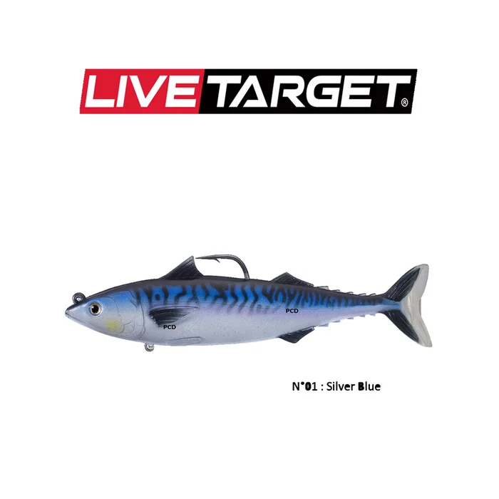 LEURRES SOUPLES LIVE TARGET SWIMBAIT ATLANTIC MACKEREL 15CM