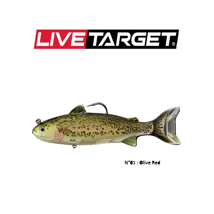 LEURRES SOUPLES LIVE TARGET SWIMBAIT TROUT 19CM