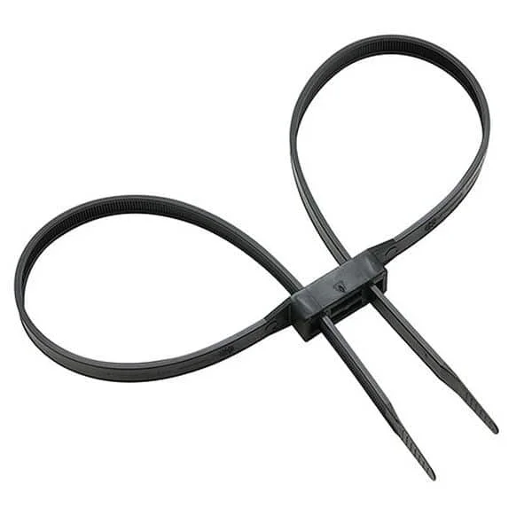 Liens plastiques flex-cuff double Noir – paquet de 100