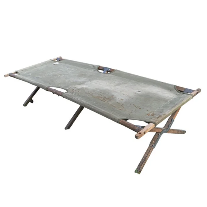 Lit picot US avec plateau de bois original