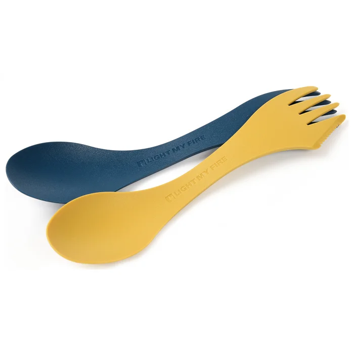 LMF2412411413 – Light my fire Set de 2 sporks bioplastic Musty Yellow/Hazy Blue