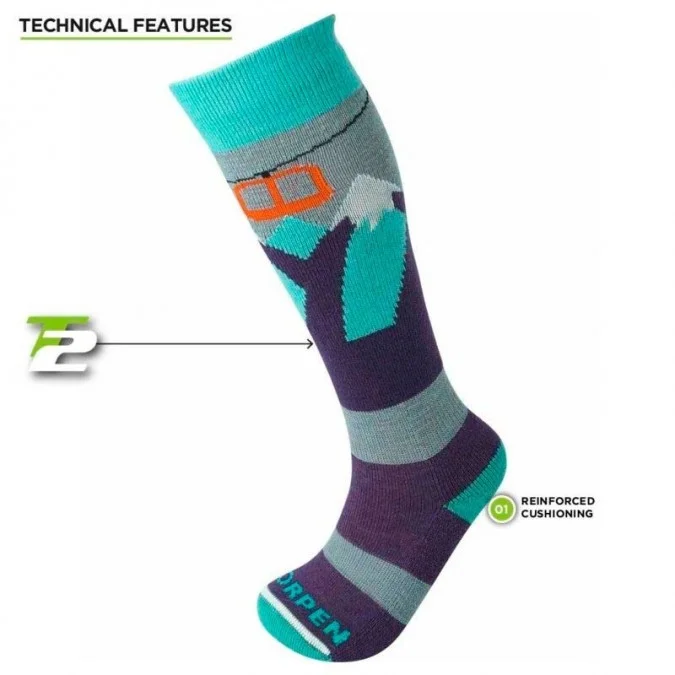 LORPEN T2 SKI ECO KIDS SOCKS