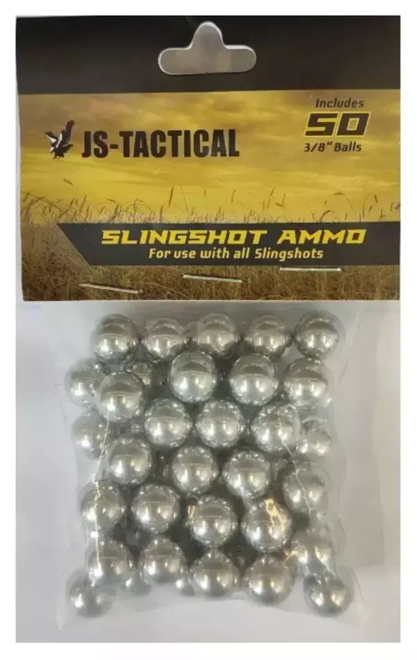Lot 50 billes acier 9,5mm pour lance-pierre ou arbalète