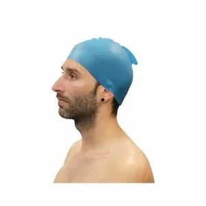 Lot de 10 bonnets de bain silicone avec nageoire