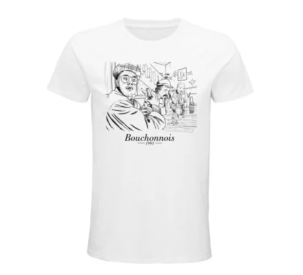 Lot de deux tee-shirts blanc Les inconnus – Image 2