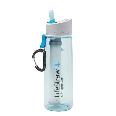 LS3GO2V302 – Lifestraw GO 2 Gourde avec paille filtrante bleu clair 650 ml
