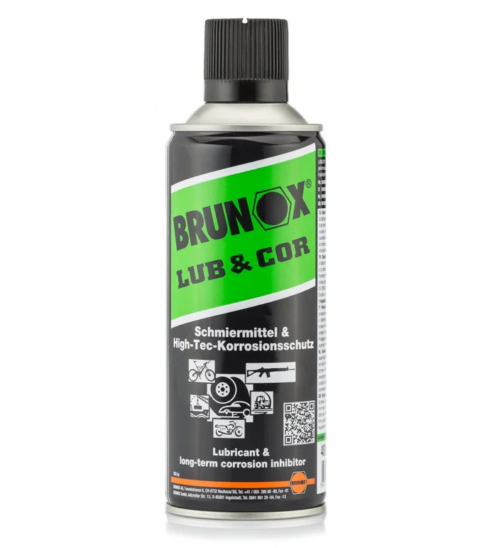 Lubrifiant Lub & Cor en aérosol 400 ml – Brunox